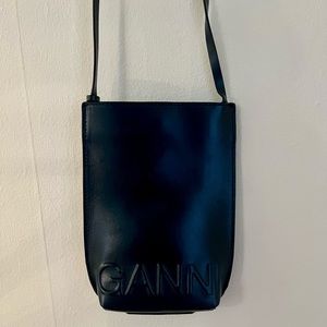 Navy GANNI crossbody bag